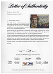 Willy Wonka Cast-Signed 18'' x 12'' Photo With Actors Adding Their Character's Names & Best Bits of Dialogue -- With PSA/DNA COA for All Six Signatures